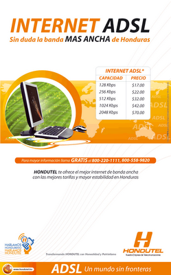 Internet ADSL de Hondutel
